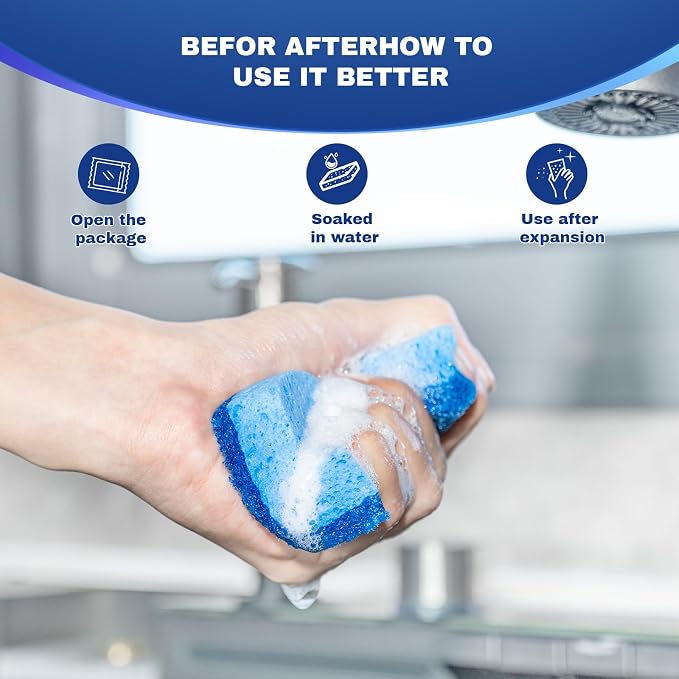 9 Pack Zero Scratch Scrub Sponges, Non-Scratch Dish Scrubbers - Image 4