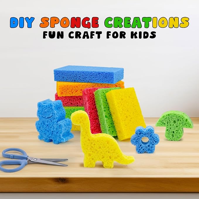 Kitchen Sponges, Non-Scratch Compressed Natural Cellulose Sponges - Image 6