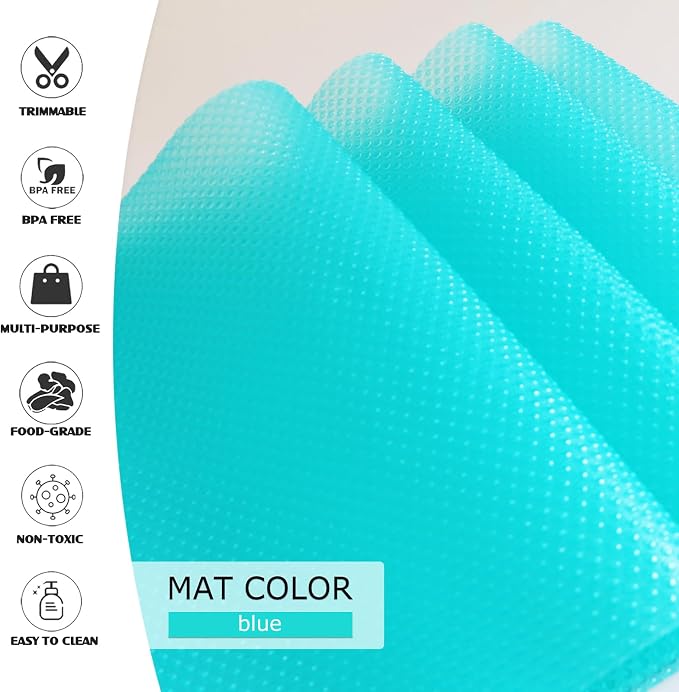 10Pcs Refrigerator Liners, Washable Fridge Liner Shelf Mats Refrigerator Pads - Image 3