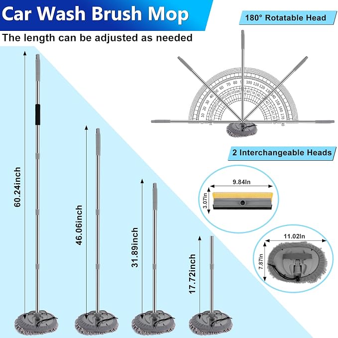 THINKWORK Car Wash Kit, Car Washing Brush - Image 2