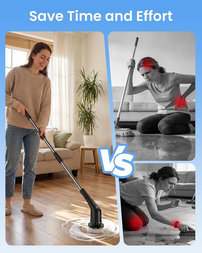 Leebein Electric Spin Scrubber, Cordless Cleaning Brush - Image 3