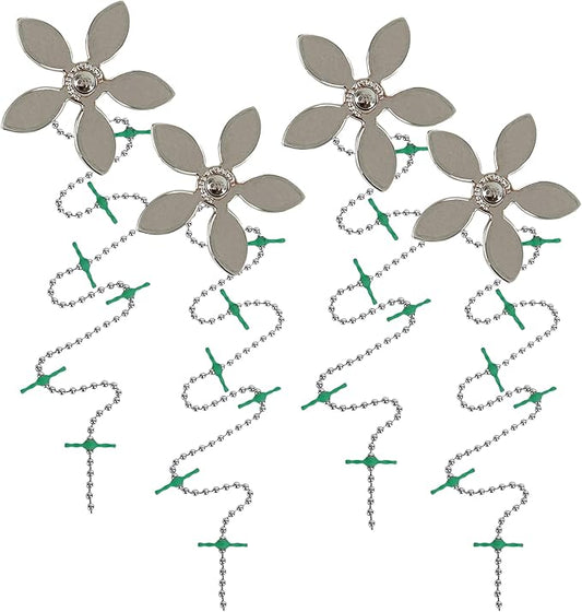 ​DrainWig Shower Drain Hair Catcher – Disposable Silver Flower – No-Touch Hair by DrainWig