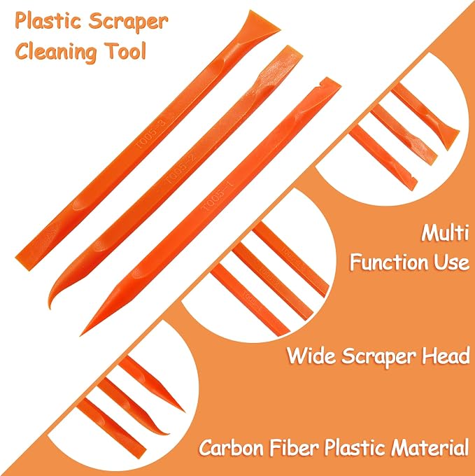 18Pcs Carbon Fiber Scraper Cleaning Tool Non-Scratch Plastic Multi-Purpose - Image 3