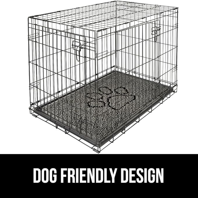 GORILLA GRIP SOAKSTOPPER Dog Door Mat, 35x24 Machine Washable Rug Absorbent Doormat Captures Moisture Mud Dirt, Quick Dry Soft Chenille Entryway Rugs Indoor Entrance Mats for Dog Paws, Paw Gray