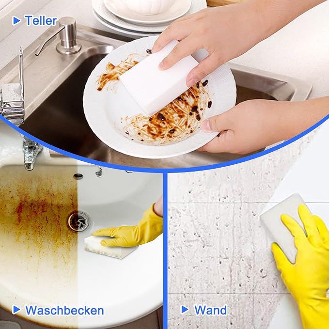 100Pack Magic Eraser Cleaning Sponge, Extra Large Melamine Sponge Foam in Bulk - Image 4