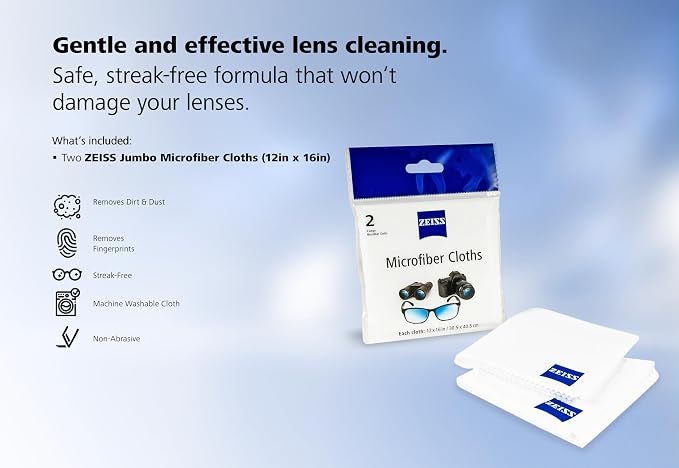 ZEISS MicroFiber Lens Cleaning Cloth JUMBO SIZE - Image 7