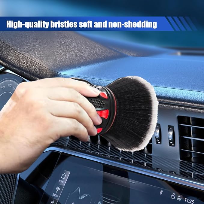 Car Detailing Brush, Ultra Soft Bristles XL Synthetic Brush Car Beauty Tools - Image 3