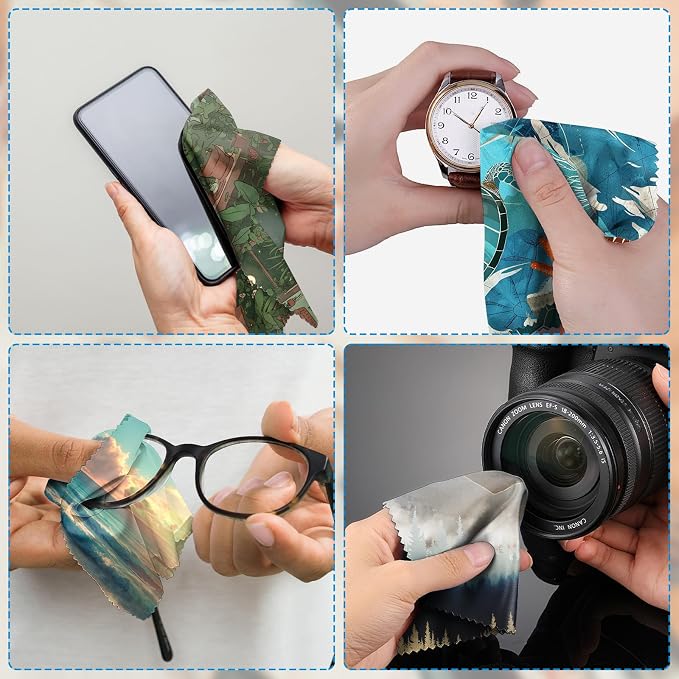 6 PCS Glasses Cleaning Cloth Eyeglass Lens Cleaning Cloth Eyeglasses Wipes - Image 6
