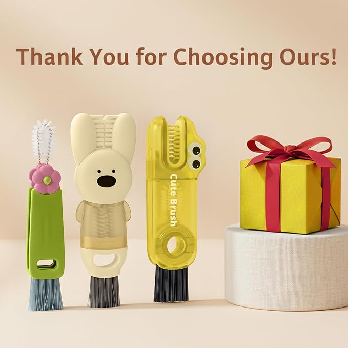 Cup Lid Cleaning Brush, 3 in 1 Lid Cleaner - Image 9