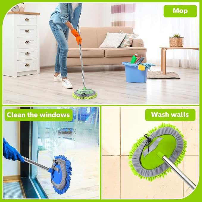 Layhit 5 Pcs Car Wash Mitt Set, Brush Not Included, Microfiber Mitt Cleaning - Image 7
