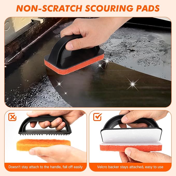 Griddle Scour Pads, Non-Scratch Scouring Pads - Image 2