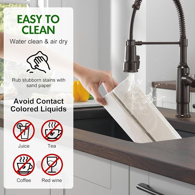 Stone Dish Drying Mat for Kitchen Counter | 24"×16" Diatomaceous Earth - Image 5