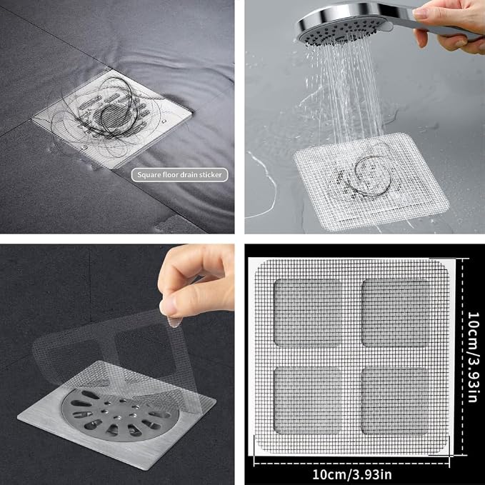 50 Pack Disposable Shower Drain Hair Catcher - Image 2