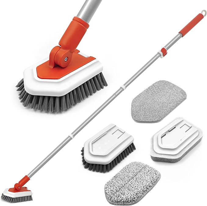 JEHONN Shower Cleaning Brush, Tub Tile Scrubber by JEHONN