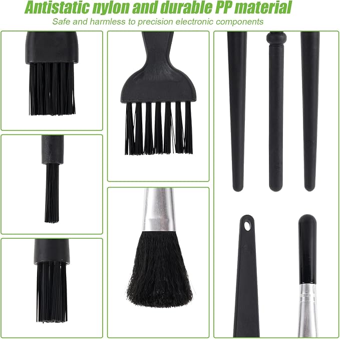 6pcs Keyboard Cleaning Kit, Stainless Steel Keycap Puller & Anti Static Dust - Image 3