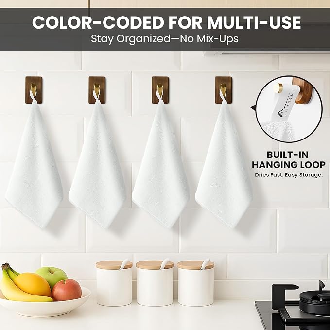 Microfiber Cleaning Cloth, 12 Pack Lint-Free and Highly Absorbent Rags - Image 3
