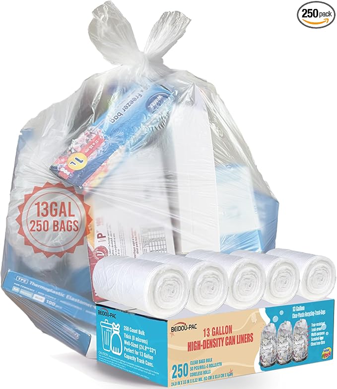 Trash Bags 13 Gallon by BEIDOU-PAC