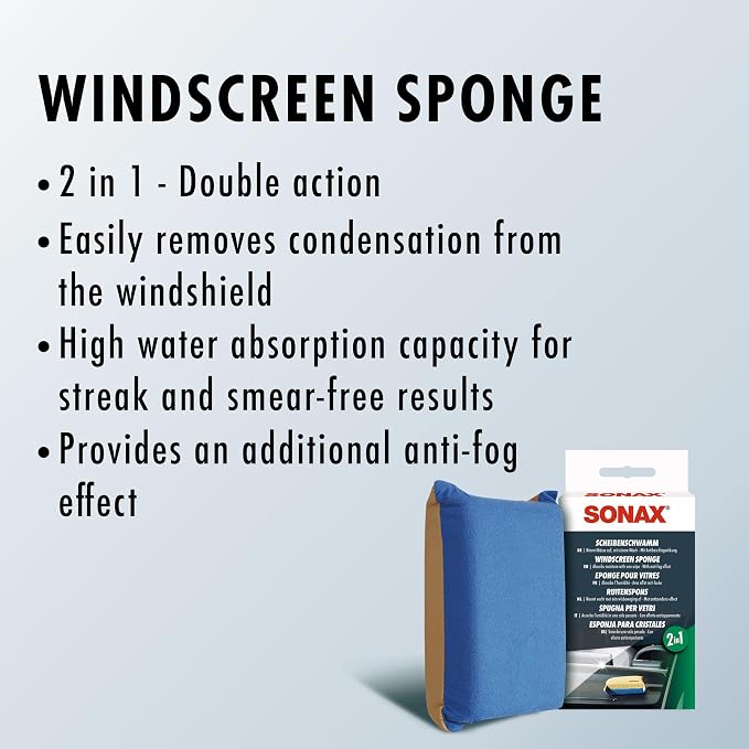 SONAX Windscreen Sponge 417100 | Dual Action Cleaning Sponge - Image 5