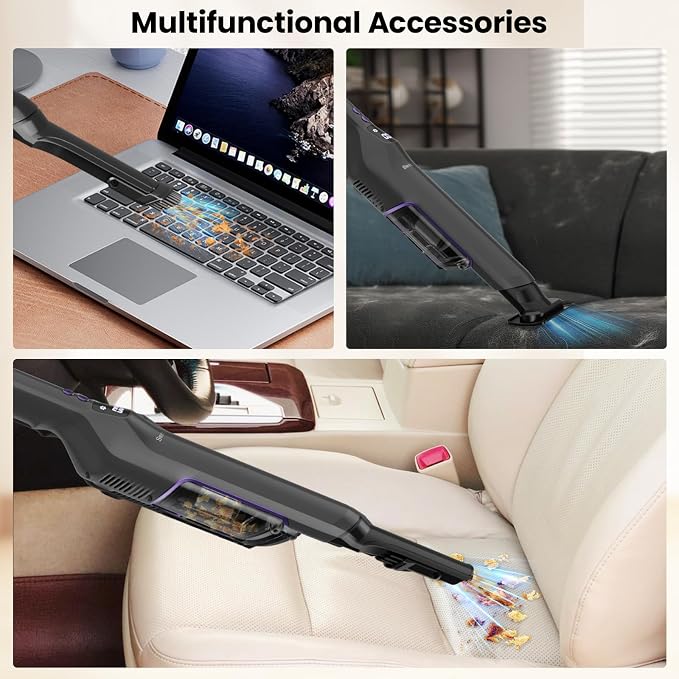 Cordless Handheld Vacuum, 24Kpa Car Vacuum - Image 3