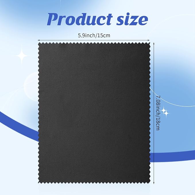Leelosp 300 Pcs Glasses Cleaning Cloth Microfiber Glasses Wipes Assorted Colors - Image 2
