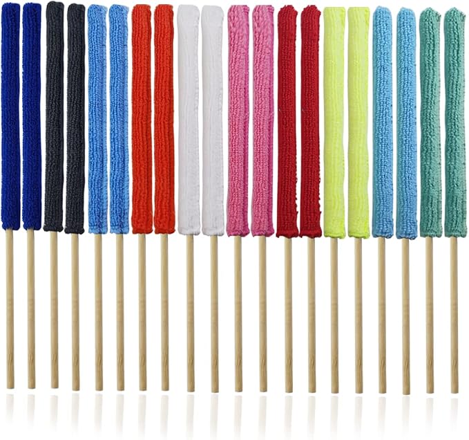 GXXMEI 30PCS Microfiber Detail Duster Sticks Crevice Cleaning Tool Brush Mini by GXXMEI