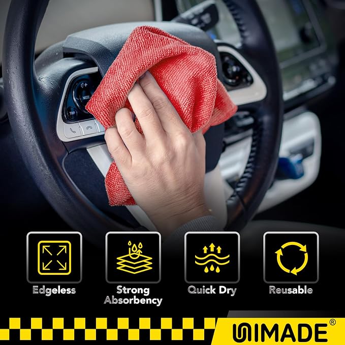 Shop Towels, 100 Pack Commercial Grade Work Rags Microfiber Towels - Image 5