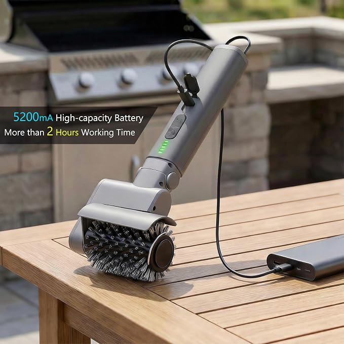 Electric Grill Brush 3-in-1 Kit – Cordless BBQ Cleaner - Image 6