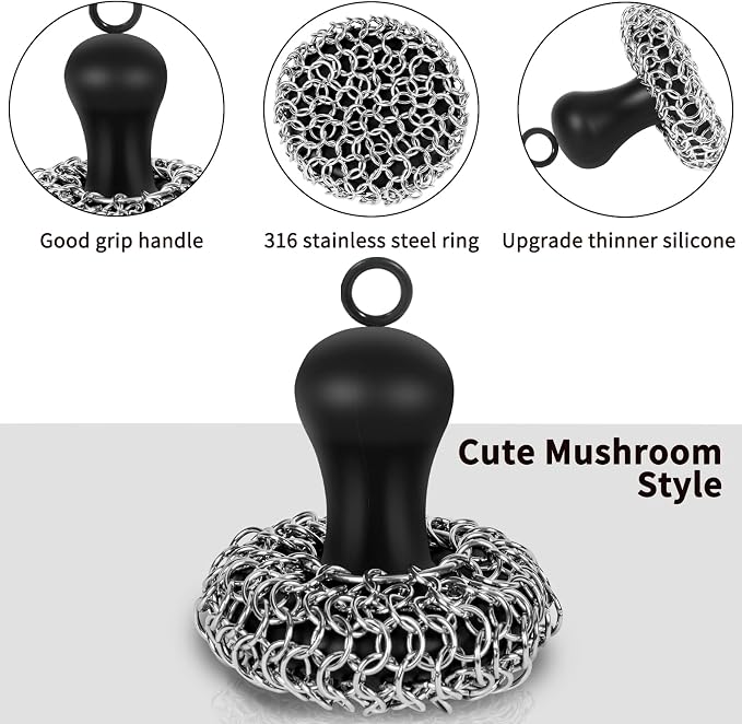 Cast Iron Cleaner Scrubber - Image 2