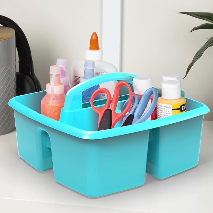 Storex 3-Compartment Small Caddy – Multipurpose Classroom Organizer - Image 4