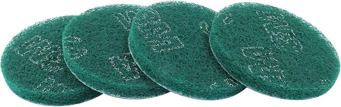 Hordion 8Pcs Scrub Pads Round Scrubber Scouring Pads Abrasive Scuffing Tool - Image 4