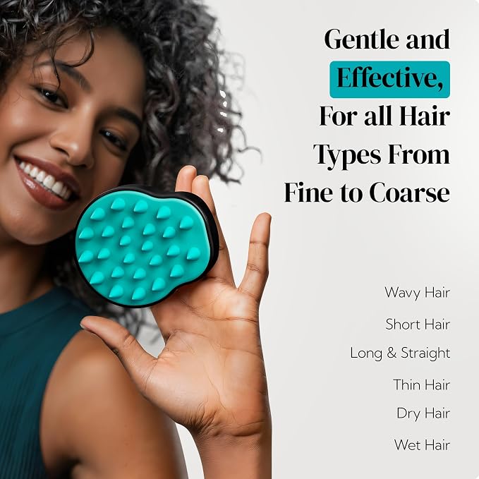 HEETA Hair Scalp Massager Shampoo Brush 2 Pack, Soft Silicone Bristles to - Image 8