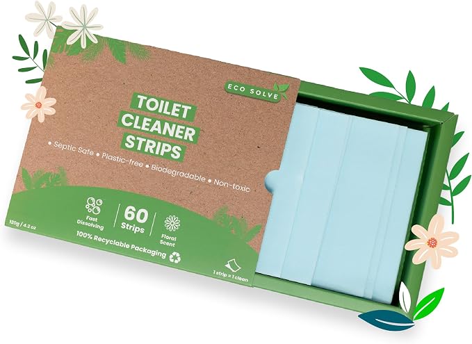 Toilet Bowl Cleaner Strips, Eco-friendly, Septic Safe, Removes Odors & Stains - Image 8