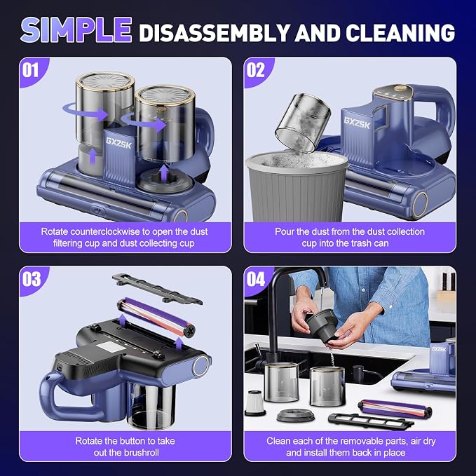 Mattress Vacuum Cleaner, 16kPa Bed Vacuum Cleaner - Image 7