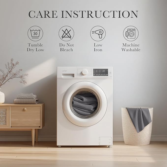 PONY DANCE Grey Blackout Curtains - Image 8