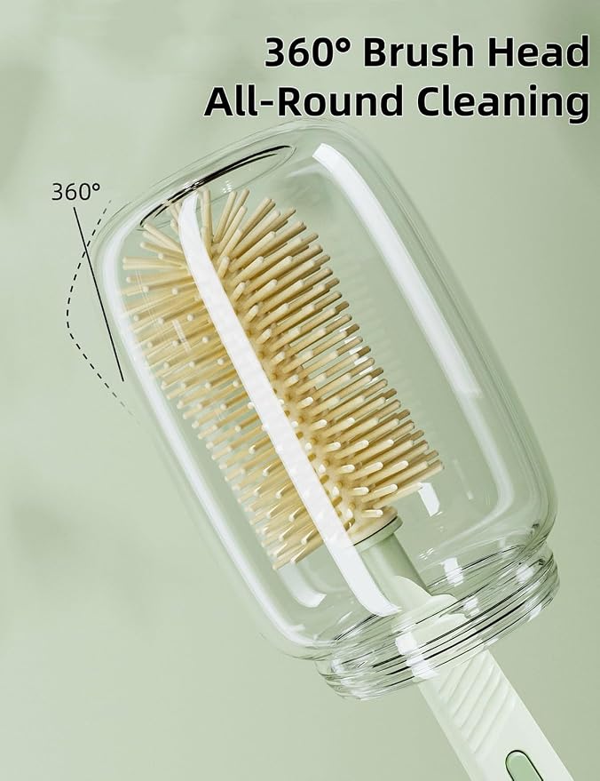 Baby Bottle Brush Set-Travel Bottle Cleaner Kit - Image 3
