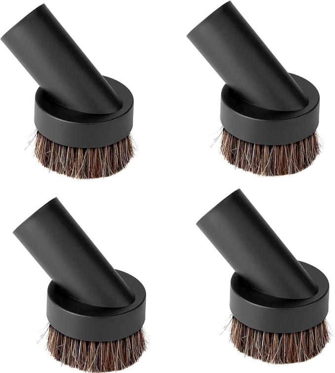 Lamoutor 4Pcs Soft Bristle Vacuum Brush Round Brush Vacuum Attachment Universal by Lamoutor