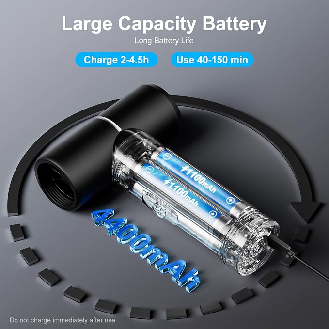 HAGOOGI Compressed Air Duster, 4 Speeds Electric Air Duster - Image 3