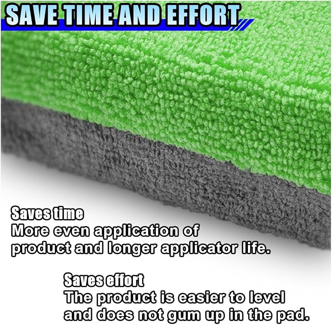 12PCS Ceramic Coating Applicator Sponge, 4.13'' x 1.84'' Microfiber Car - Image 4