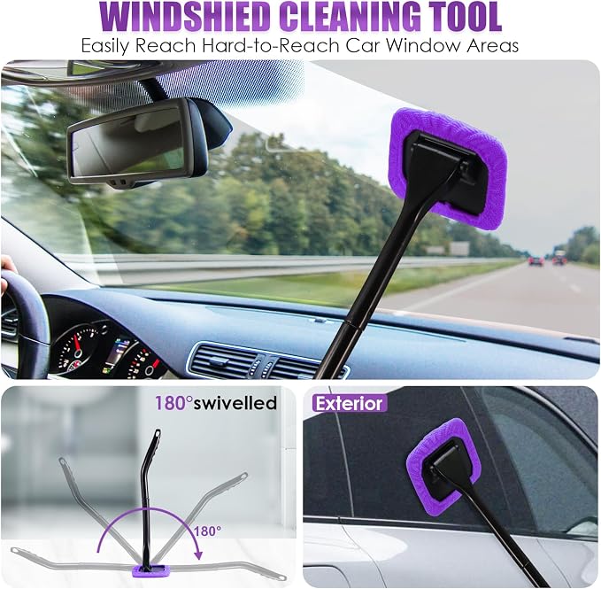 Viewsun 17PCS Car Cleaning Kit, Detailing Brush Set, Windshield Cleaner - Image 3