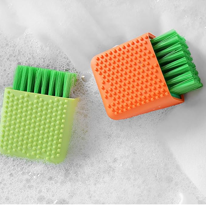 2 Pack Silicone Laundry Brush Scrub Multi-use Household Cloth Washing Brush - Image 7