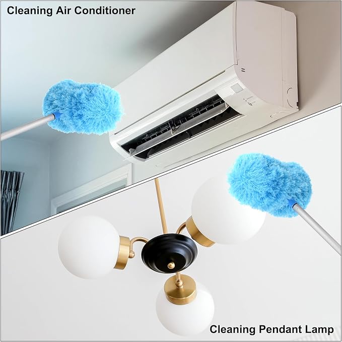 PATIKIL Ceiling Fan Cleaner Duster, 12.9" to 59", 2 in 1 Microfiber Duster - Image 7