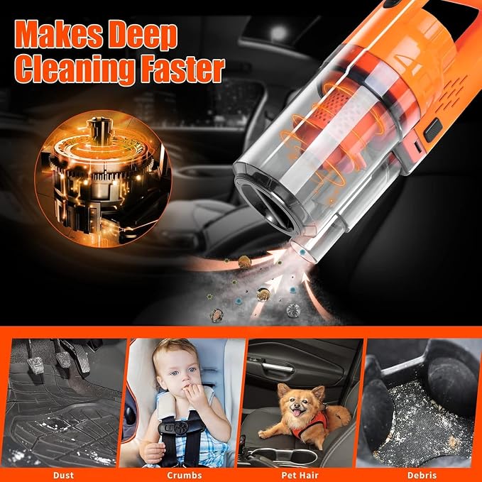 Viewsun Car Cleaning Kit, Detailing Brush Set, Windshield Cleaner, Cleaning Gel - Image 2