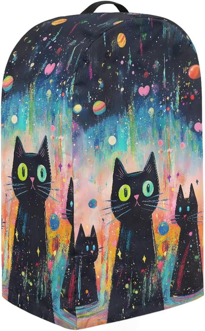 Vintage Black Cat Blender Dust Cover Food Processor Cover Coffee Machine Appliance Covers for Kitchen Counter Blender Covers for Kitchen Machine