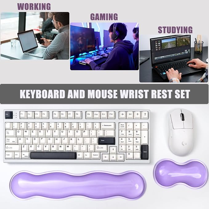 Clear Gel Mouse Wrist Rest, Comfort & Support - Image 5