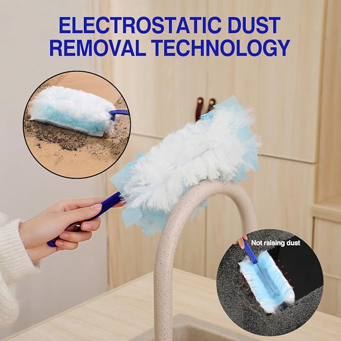 30 Count Duster Refills, Disposable Static Dust Removal Brush Replacement Head - Image 4