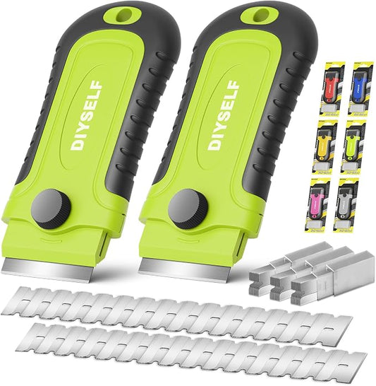 DIYSELF 2 Pack Razor Blade Scraper by DIYSELF