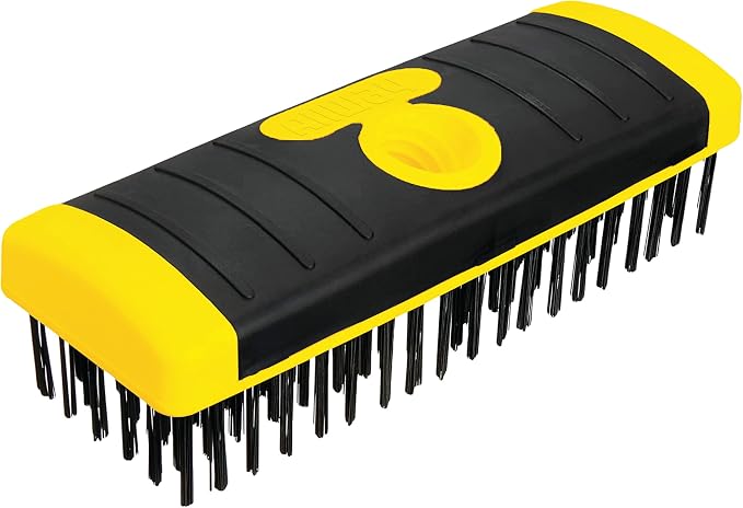 ALLWAY SB619 Soft-Grip Carbon Steel Wire Scrub Brush Block by ALLWAY