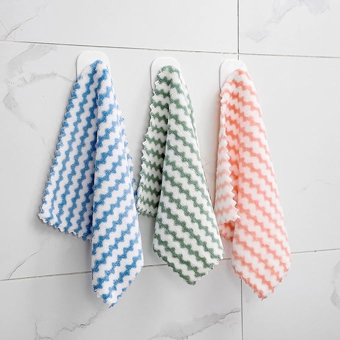 21 Pack Super Absorbent Dish Cloths Coral Velvet Microfiber Kitchen Towels - Image 6
