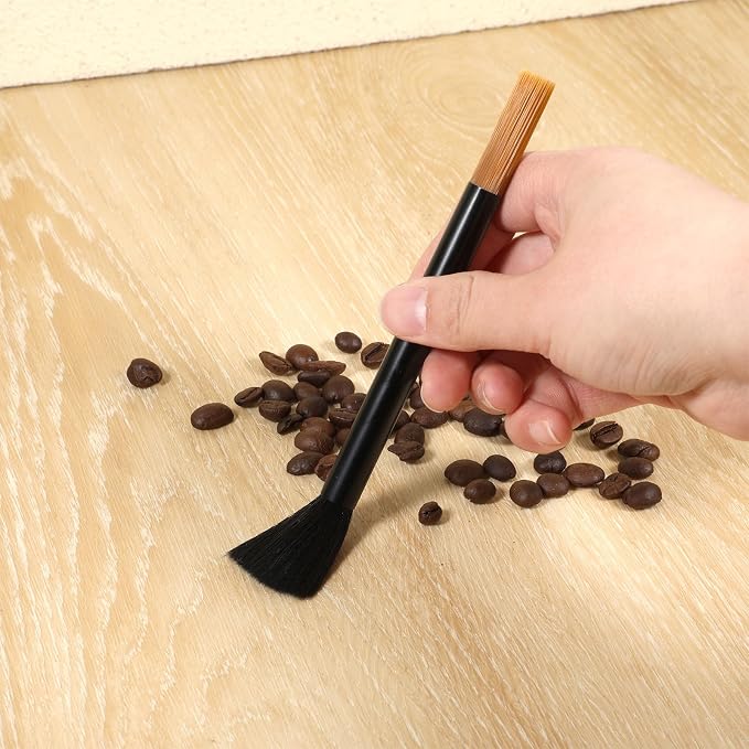 Giantree Dual Head Coffee Brush, Coffee Grinder Brush, Dusting Espresso Brush - Image 3