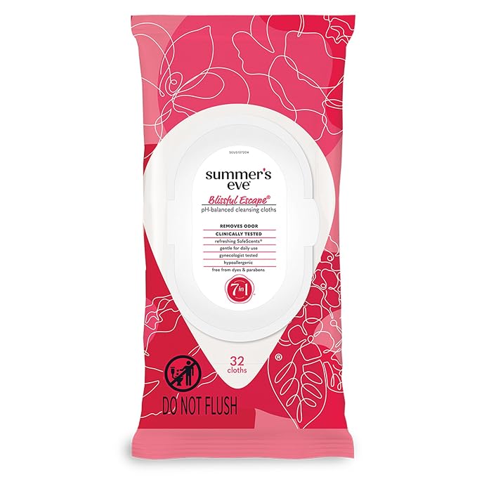 Summer's Eve Blissful Escape Feminine Wipes, Gentle pH-Balanced Formula Helps by SummersEve